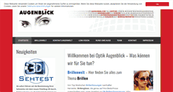 Desktop Screenshot of optikaugenblick.de